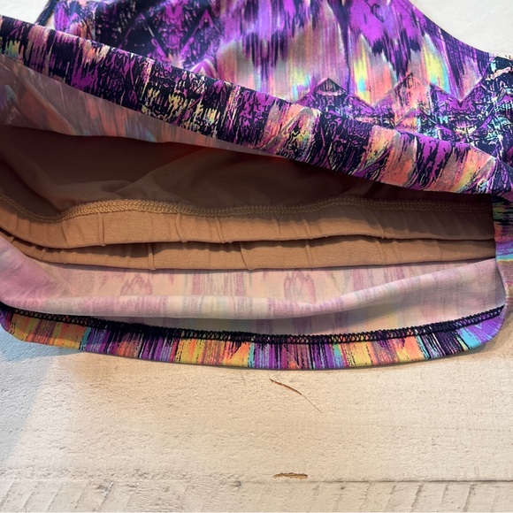 Liquido Active Yoga Vibrant Multicolored Sports Bra Size Small - Picture 5 of 6